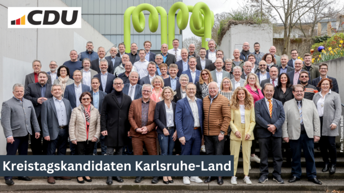 Bild der Kandidaten der CDU Kreistagsliste Karlsruhe-Land